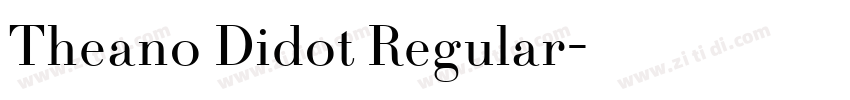 Theano Didot Regular字体转换